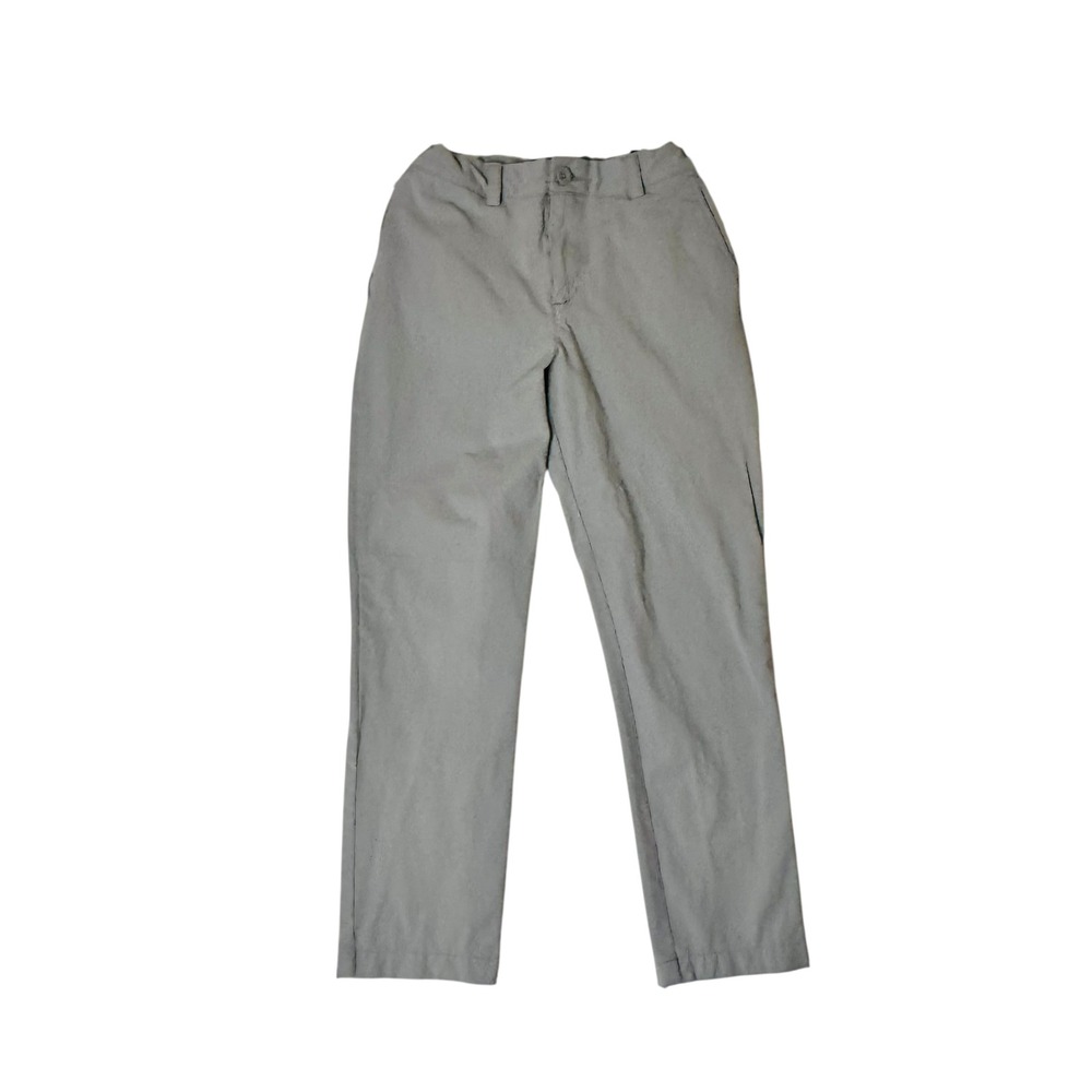 Vineyard Vines Performance Pants Boys 12 Barracuda Grey Adjustable Waist Chino